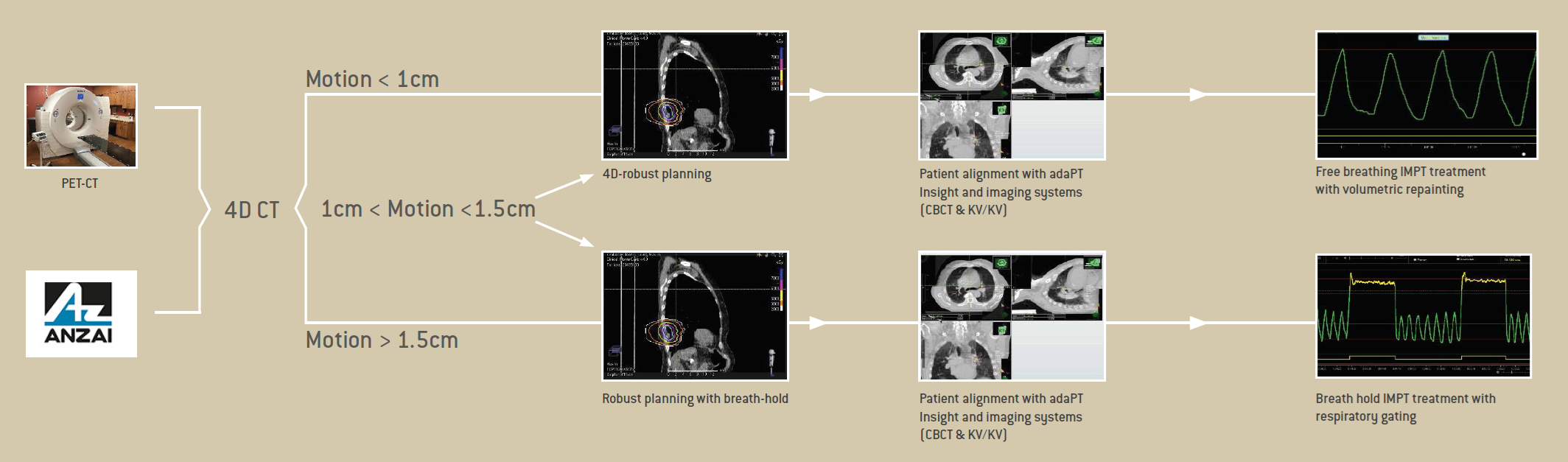 Workflow for lung cancer treatment